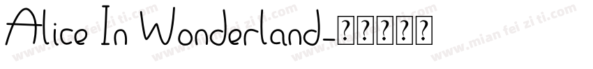 Alice In Wonderland字体转换